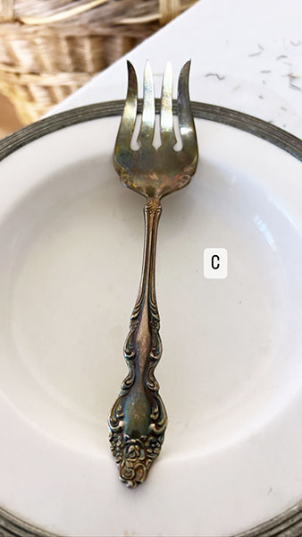 Silver Serving Forks #7 3