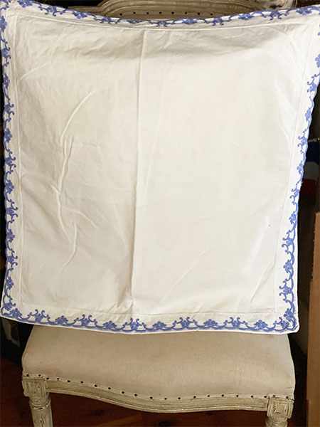 Antique Euro Sham #blue 1