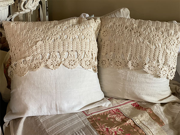 Antique Euro Sham #crochet L