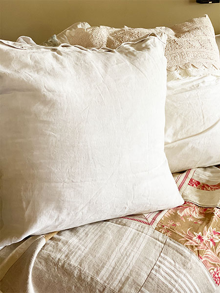 Antique Euro Sham #linennatural