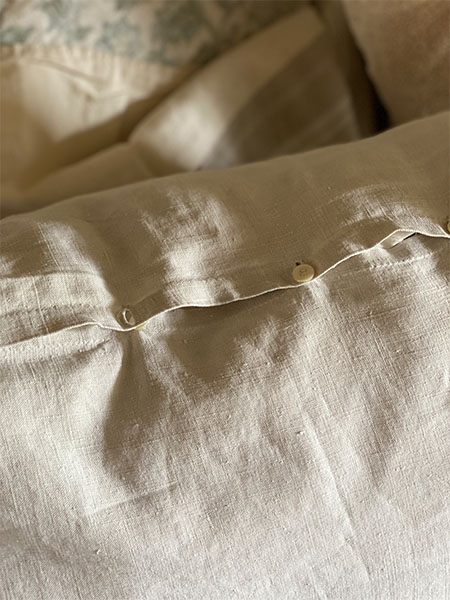 Antique Euro Sham #linennatural 1