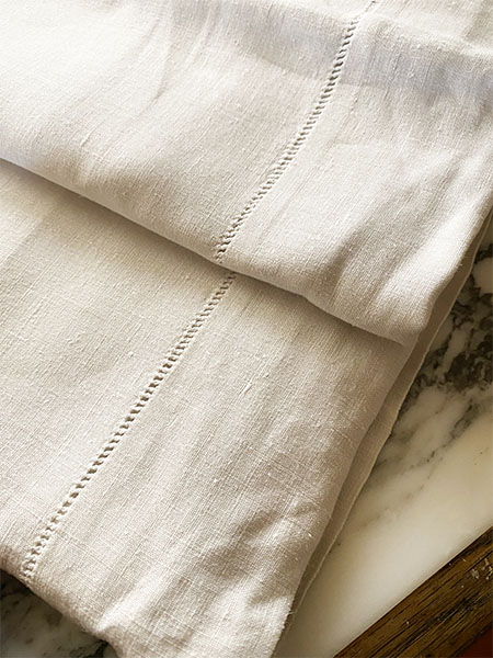 Antique French Linen Sheet Queen  #MS SOLD 2