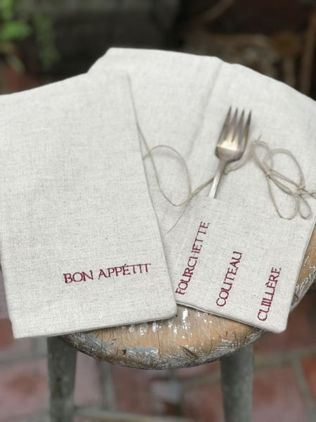 Bon Appetite Silverware Sleeve #SOLDOUT