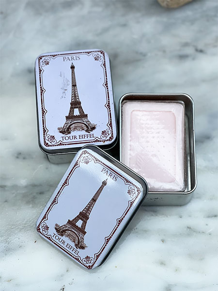 Eiffel Tower Soap in Tin 