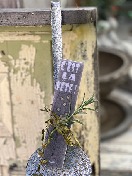 Antique Enamel Spoon with French-made sponge 1