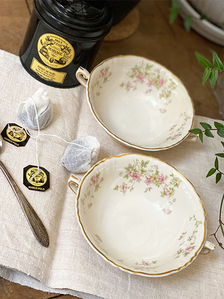 Vintage Teacups PAIR #ltrose