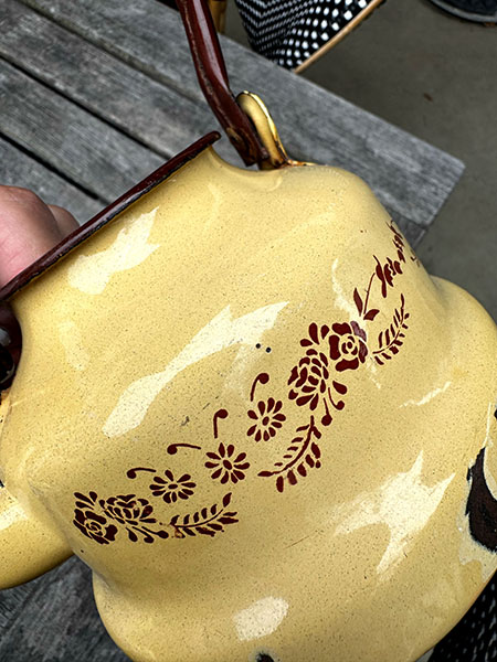 Vintage French Teapot #yb 3