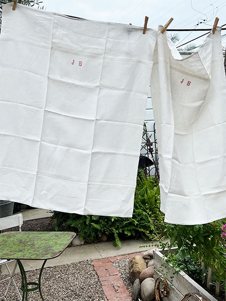 Antique French Linen Torchon #JB single