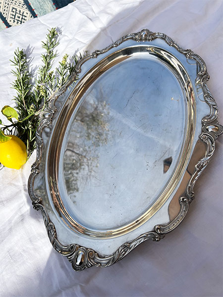 Silver Tray Oval #19B