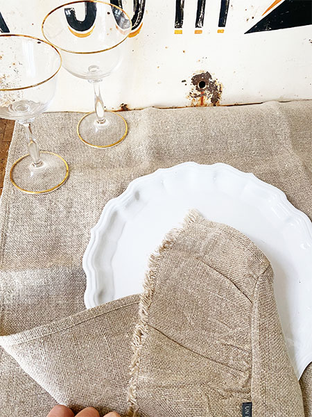 French Linen Runner #WinterLinen 3