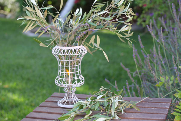 Wire Mini Urn - Cream