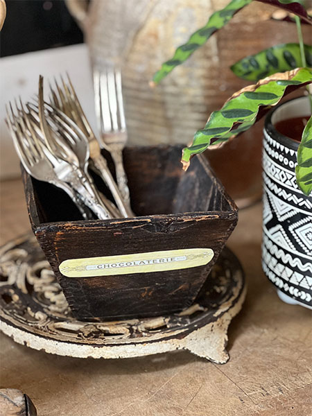 Chocolaterie Wood Bin