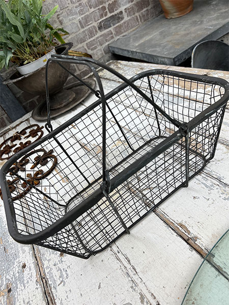 Zinc Handled Basket #OG